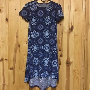 LuLaRoe Carly Tee shirt Dress XXS EUC FINAL SALE